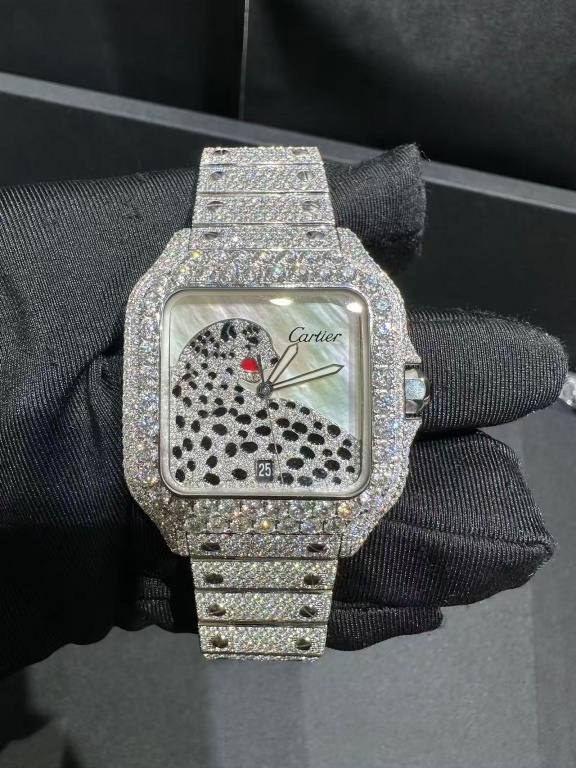 Lab diamond Cartier Santos W2SA0006
