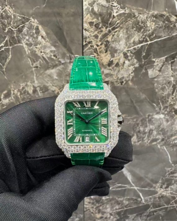 Lab diamond VVS Cartier watch