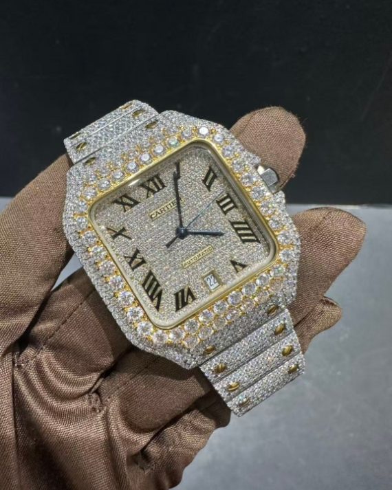 Lab diamond watch Cartier